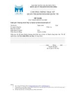 Đơn đề nghị xác nhận điểm (Khoa quản trị và kinh doanh, đại học quốc gia Hà Nội)