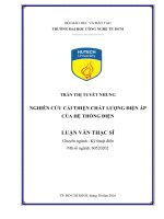 Nghiên cứu cải thiện chất lượng điện áp của hệ thống điện 