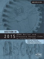 ASME BPVCode XI 2015 inspection of nuclear power plant components 