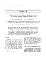 Mô hình cho vay đối với doanh nghiệp nhỏ và vừa Kinh nghiệm châu Phi và bài học cho Việt Nam