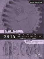 ASME BPVCode VIII 2015 d3 alternative rules for construction of high pressure vessels 