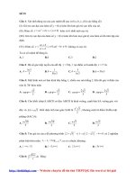 đề luyện thi THPT quốc gia 2017   đề 25 có lời giải chi tiết 