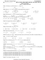 ĐỀ LUYỆN THI THPT QUỐC GIA 2017 số 31 