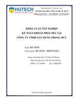 Kế toán khoản phải trả tại công ty TNHH xây dựng phong đức 