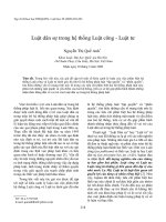 Luật dân sự trong hệ thống Luật công - Luật tư