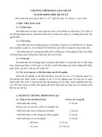 Chương trình đào tạo ngành khoa học quản lý (Đại học quốc gia Hà Nội)