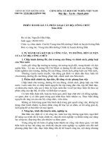 Phiếu đánh giá, phân loại cán bộ, công chức, viên chức chuẩn