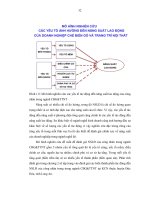 Một số giải pháp nhằm nâng cao năng suất lao động của doanh nghiệp chế biến gỗ, trang trí nội thất tại khu công nghiệp thuộc huyện đức hòa, tình long an 