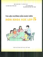 Tài liệu hướng dẫn giáo viên môn khoa học lớp 5 