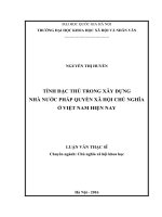 Tính đặc thù trong xây dựng nhà nước pháp quyền xã hội chủ nghĩa ở việt nam hiện nay 