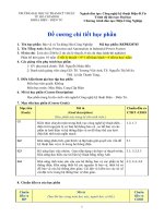 Đề cương chi tiết học phần Bảo vệ và tự động hoá (Đại học sư phạm kĩ thuật TP.HCM)