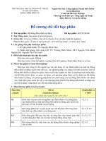 Đề cương chi tiết học phần Cơ sở điều khiển tự động (Đại học sư phạm kĩ thuật TP.HCM)