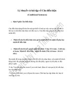 Lý thuyết và bài tập về Câu điều kiện