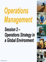 Opration management chapter 2 operations strategy in global environment