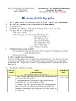 Đề cương chi tiết học phần Đồ án 1: Truyền động điện tự động (Đại học sư phạm kĩ thuật TP.HCM)