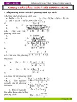 tổng hợp bài tập bất phương trình lớp 10