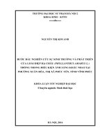 Bước đầu nghiên cứu sự sinh trưởng của loài diệp hạ Châu(PHYLLANTHUS AMARUS l ) trồng trong điều kiện ánh sáng khác nhau tại phường xuân hoà, thị xã phúc yên, tỉnh vĩnh phúc 