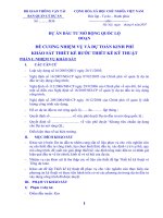 Đề cương khảo sát thiết kế kĩ thuật công trình giao thông