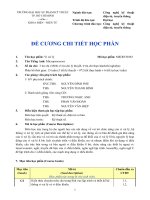 Đề cương chi tiết học phần Vi xử lý (Đại học sư phạm kĩ thuật TP.HCM)