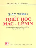 Giáo trình triết học mác   lênin 