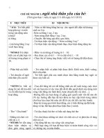 GIÁO án CHỦ đề GIA ĐÌNH