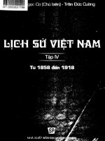 Giáo trình lịch sử việt nam  tập IV từ 1858 đến 1918 
