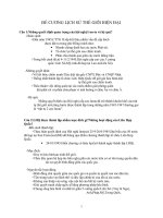 Đề Cương Lịch Sử Thế Giới Hiện Đại