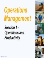 Opration management chapter 1 operation and productivity 