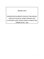 BUILDING DEVELOPMENT STRATEGY FOR TERAZO TILES OF NAM THANG TRADE CONSTRUCTIVE INVESTMENT JOINT STOCK COMPANY