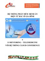 HỆ THỐNG PHẦN MỀM BỆNH ÁN ĐIỆN TỬ BÁC SĨ GIA ĐÌNH