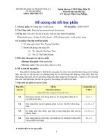 Đề cương chi tiết học phần Đo lường điện và thiết bị đo (Đại học sư phạm kĩ thuật TP.HCM)