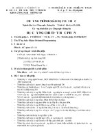 Đề cương chi tiết học phần Lập trình hướng đối tượng (Đại học sư phạm kĩ thuật TP.HCM)  