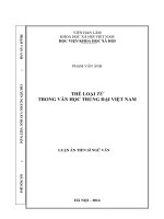 Thể loại từ trong văn học trung đại Việt Nam