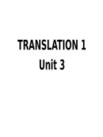 Translation unit 3 (Tiếng Anh chuyên ngành  ESP)