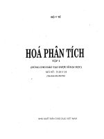 HOA PHAN TICH t1 DÙNG CHO ĐÀO TẠO DƯỢC SĨ