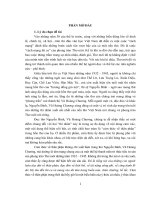 LV thạc sĩ ngữ văn: Cảm thức thân phận trong thơ Nguyễn Bính và Vũ Hoàng Chương trước năm 1945