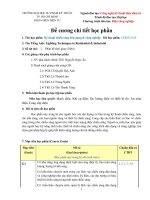 Đề cương chi tiết học phần Kĩ thuật chiếu sáng dân dụng và công nghiệp (Đại học sư phạm kĩ thuật TP.HCM)