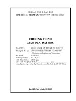 Chương trình đào tạo công nghệ kĩ thuật cơ điện tử (Đại học sư phạm kĩ thuật TP.HCM)