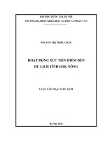 Hoạt động xúc tiến điểm đến du lịch tỉnh Đắk Nông