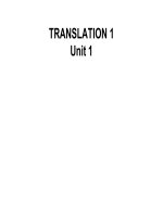 Translation unit 1