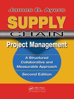 Supply chain project management  second edition resource management james b  ayers
