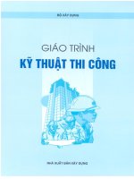Giáo trình kĩ thuật thi công