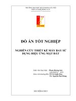 Nghiên cứu thiết kế máy bay sử dụng hiệu ứng mặt đất