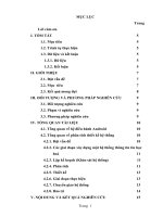 BAO CAO NCKHKT DANH CHO HS THPT: XÂY DỰNG ỨNG DỤNG LUYỆN THI CÁC MÔN TRẮC NGHIỆM THPT QUỐC GIA TRÊN NỀN TẢNG ADROID