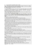 Câu hỏi ôn tập môn Tâm lý đại cương