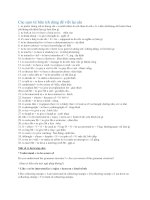 Các cụm từ hữu ích dùng để viết lại câu