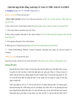 giai bai tap sgk tieng anh lop 11 unit 12 the asian games 