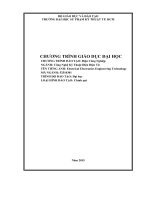 Chương trình đào tạo ngành Công nghệ kĩ thuật điện, điện tử (Trường đại học sư phạm kĩ thuật TP.HCM)