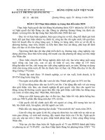 BÁO cáo thực hiện nhiệm vụ trọng tâm đến năm 2020 