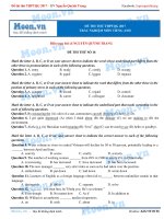 ĐỀ THI THỬ TRUNG HỌC PHỔ THÔNG QUỐC GIA MÔN TIẾNG ANH